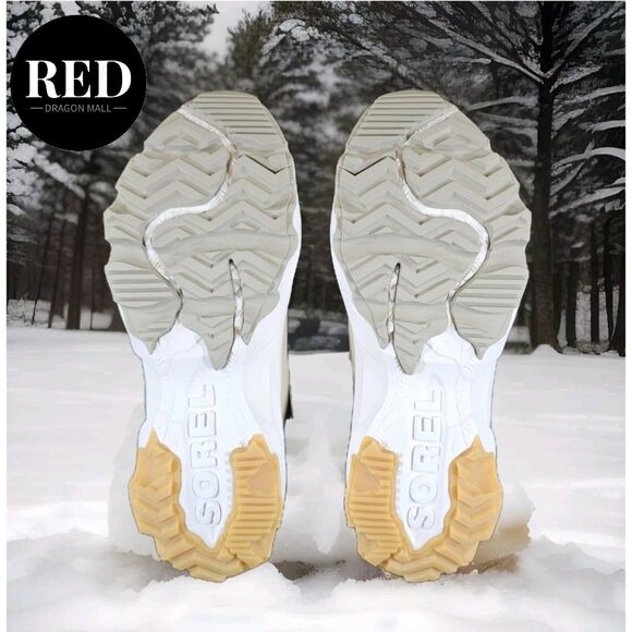 Sorel Kinetic Breakthru Caribou Waterproof Boots Nova Sand Stone - Women's Sz 11 - Picture 5 of 16